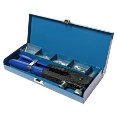 Заклепочник ручной резьбовой с заклепками в комплекте 3; 4; 5; 6мм, общая длина 270мм (в кейсе) JTC /1/16 JTC-5821A