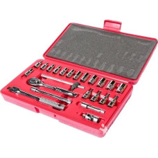 Набор шестигранных головок торцевых и насадок 1/4" 4-13мм, Т20-Т40 в кейсе 23шт JTC-H223B Набор шестигранных головок торцевых и насадок 1/4" 4-13мм, Т20-Т40 в кейсе 23шт JTC-H223B