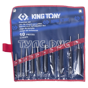 Набор выколоток, бородков, кернеров, 10 предметов KING TONY 1010PR