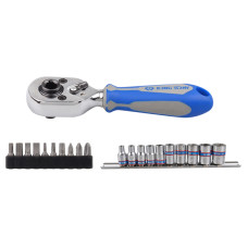 Набор вставок (бит) и головок с трещоткой 1/4 2501MR