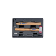 Набор выколоток и керн с молотками, ложемент, 6 предметов KING TONY 9-90106SR