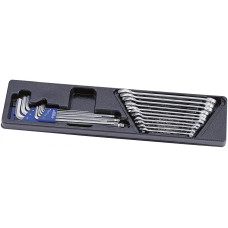 Набор комбинированных ключей и шестигранников, ложемент, 20 предметов KING TONY 9-90120MR