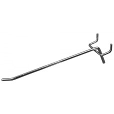 Крюк для стенда одинарный хромированный 200 мм