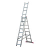 Трехсекционная алюминиевая лестница 3х8 Krause Corda 010384