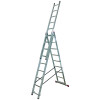 Алюминиевая трехсекционная лестница 3х9 Krause Corda 013392