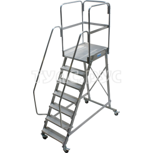 Лестница с площадкой Krause 7 ступеней 820051
