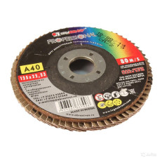 Круг лепестковый торцевой плоский КЛТ1 (125х22 мм; А 40; 14А 40/Р40) Luga-Abrasiv D91012522140400 Круг лепестковый торцевой плоский КЛТ1 (125х22 мм; А 40; 14А 40/Р40) Luga-Abrasiv D91012522140400