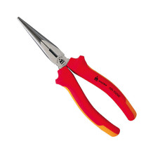 Пассатижи удлиненные тонкие прямые 200 мм, диэлектрические, держатель МАСТАК 030-10200EH