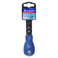 Отвертка крестовая Phillips 2х38 мм, держатель МАСТАК 041-02038H