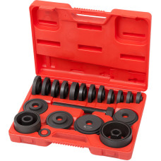 Набор оправок для монтажа и демонтажа ступичных подшипников, кейс, 22 предмета МАСТАК 100-30022C