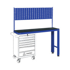 Верстак инструментальный под тележку, задняя панель, синий МАСТАК 542-11500B Верстак инструментальный под тележку, задняя панель, синий МАСТАК 542-11500B