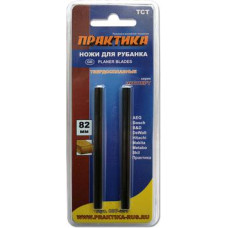 Нож для рубанка ПРАКТИКА 82 мм х 5,5 мм, быстрорежущая сталь, ( 2 шт ) 037-428