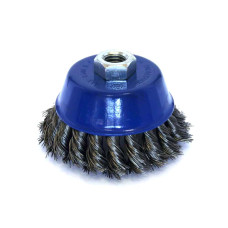 Кордщетка чашеобразная витая (90 мм; М14) ПРАКТИКА 032-478