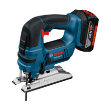 Аккумуляторная пила лобзиковая  Li-ion 18 В, BOSCH GST 18 V-LI B (2x5.0 A/h) 06015A6103