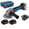 Аккумуляторная углошлифмашина Li-ion 18 В, Аккумуляторная УШМ(Болгарка) Bosch GWS 18V-10 C 06019G310D (2 Акк. 5 а/ч и ЗУ) 