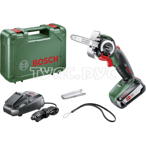 Аккумуляторная цепная мини-пила Bosch AdvancedCut 18 Set  06033D5101