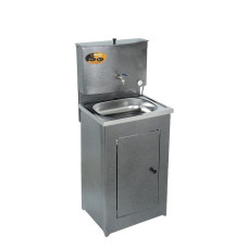 Умывальник дачный с подогревом ЛЮКС ВИХРЬ, нержавейка, серебро 74/4/3