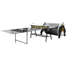 Линия поперечной резки металла (разматыватель УРС-8 , г/п  8 тн. электромеханический станок поперечной резки ПРЭМ  (либо ручной станок РПР), лёгкий приёмный стол)