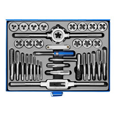 Набор метчиков и плашек, Профессионал ЗУБР 35 предметов, сталь Р6М5 28110-H35