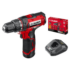 Дрель-шуруповерт ЗУБР С1-12, 12 В, 30 Н·м, 1 АКБ (2 А·ч) ДШЛ-125-21