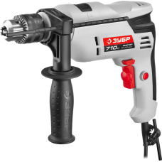 Дрель ударная, ЗУБР ДУ-710 ЭРМ2, патрон 13мм, реверс, сталь 10 мм / бетон 13 мм / дерево 20 мм, 710 Вт