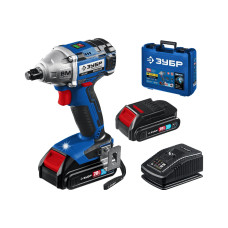 Бесщеточный гайковерт, кейс, Профессионал ЗУБР Т7, 20 В, 280 Н·м, 2 АКБ (2 А·ч) GB-250-22