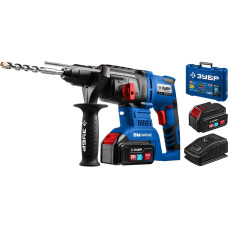 Бесщеточный перфоратор, кейс, Профессионал ЗУБР Т7, 20 В, 26 мм, 2 АКБ (4 А·ч) PB-260-42